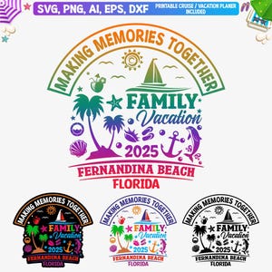 Fernandina Beach Florida Familienurlaub 2025 svg, Fernandina Beach Family Shirt Png, Familienreise Fernandina Beach, Beaches Vacay svg
