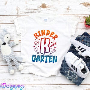Kindergarten Back To School Svg, Boy Girl Kindergarten back to school Shirt PNG, First Day of School Shirt SVG, Kids School Shirt Design