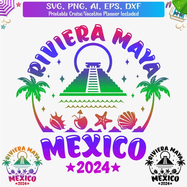 Riviera Maya 2024 Svg, Riviera Maya Mexico Shirt Svg, Riviera Maya Family Vacation 2024, Riviera Maya Girls Trip Svg, Caribbean island, Dxf