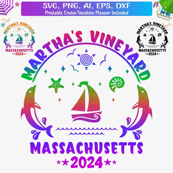 Martha's Vineyard MA 2024 Svg, Martha's Vineyard Family Vacation Svg, Girls Trip 2024 Png, Massachusetts Vacation, Massachusetts shirt SVG