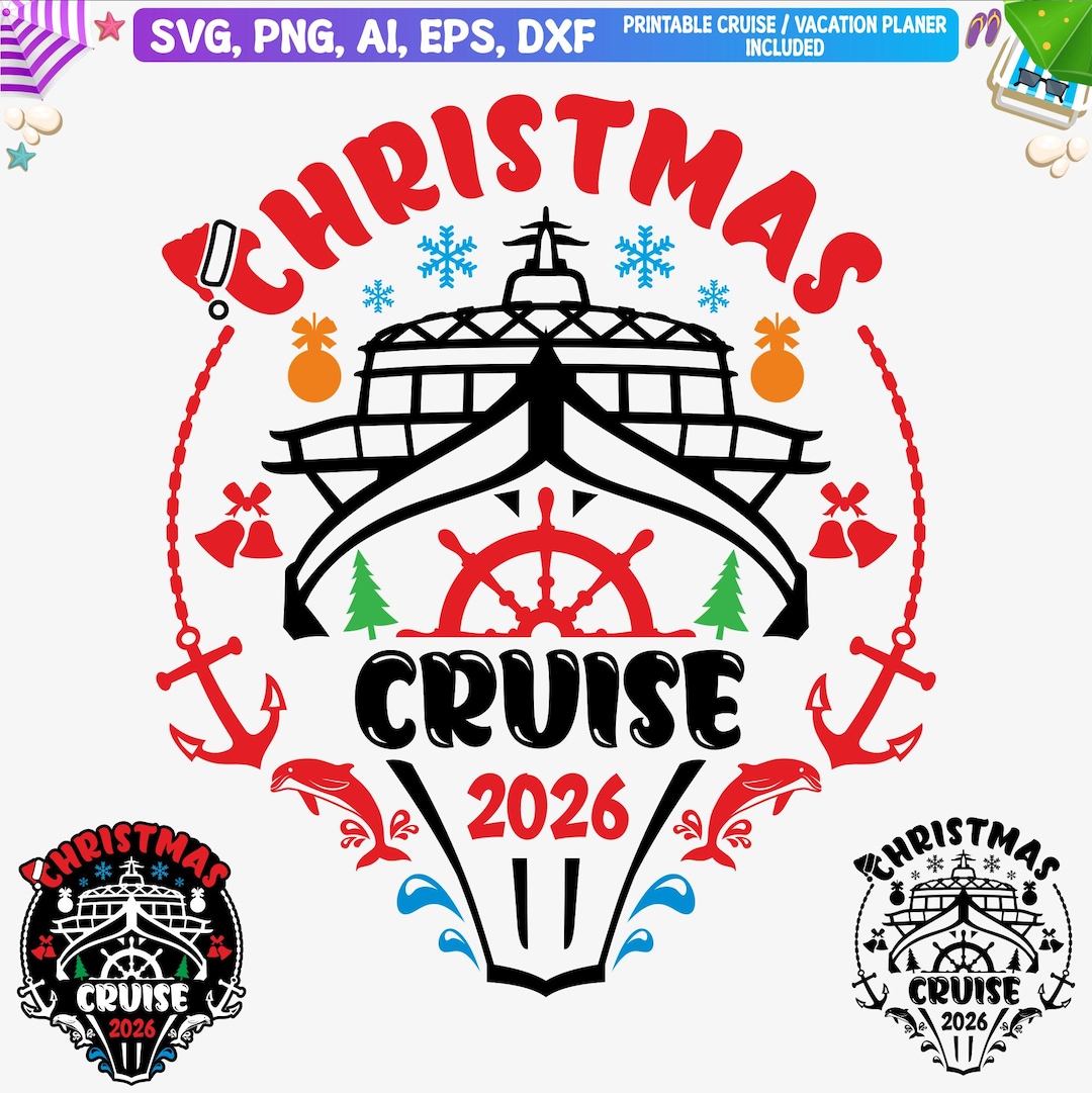 Christmas Cruise 2026 SVG: Matching Shirts Cut File (digital Download) - Etsy