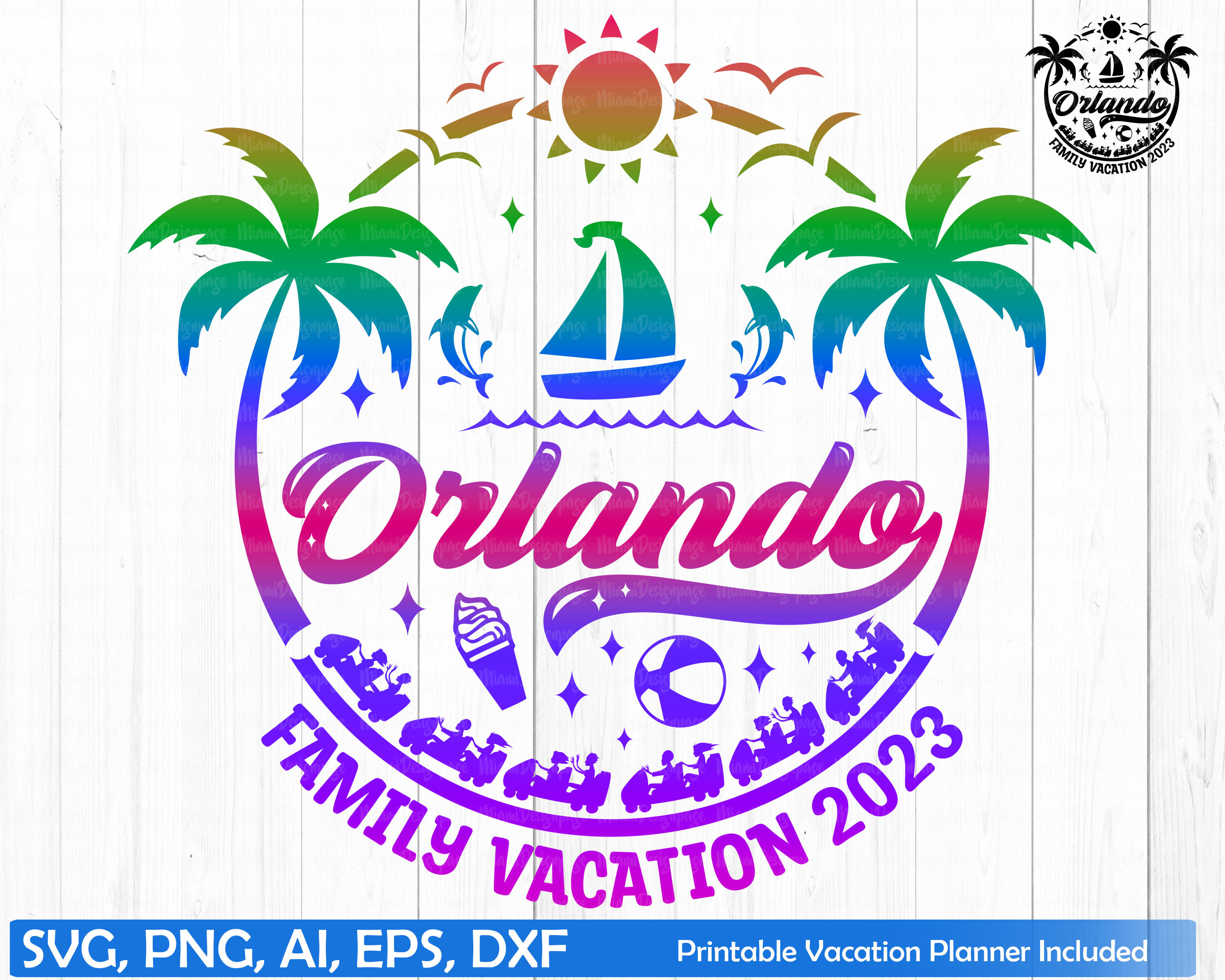 Orlando Florida Family Vacation 2023 SVG Orlando Family Trip Etsy