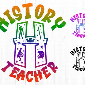 Funny History Teacher Design SVG PNG: Back To School (Digital Download)