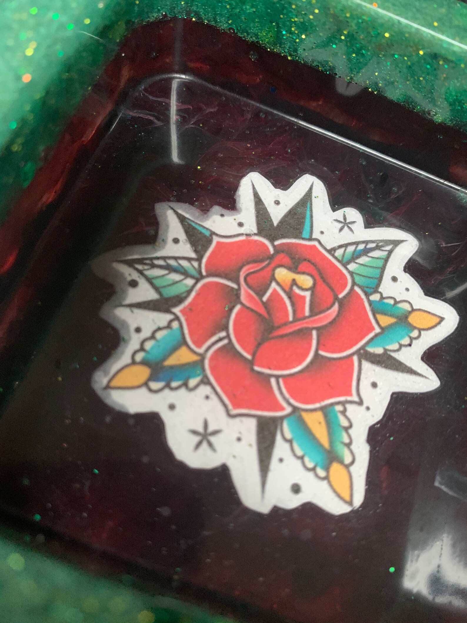Rose Tattoo Ashtray Etsy