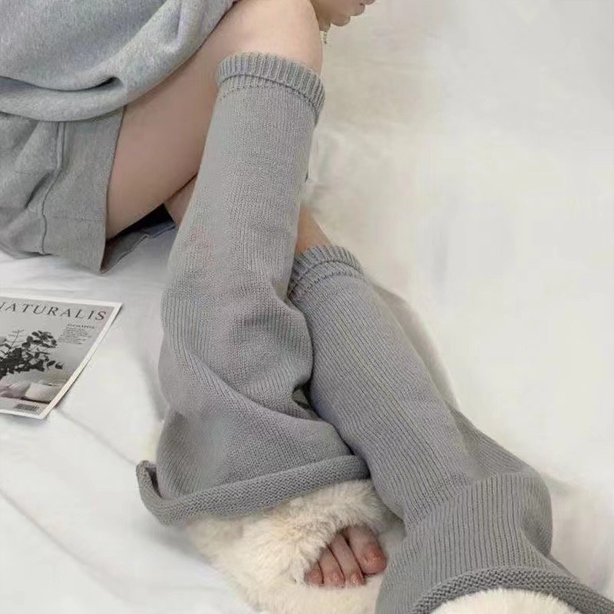 Vintage Black White Striped Leg Warmers Student Jk Leg Etsy