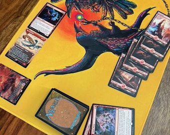 Fantasy Raven TCG Playmat - Stitched Edge 3mm Trading Card Game Mat