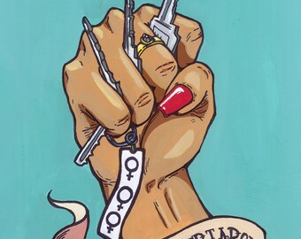 Trample the Patriarchy - (8"x10" Print)