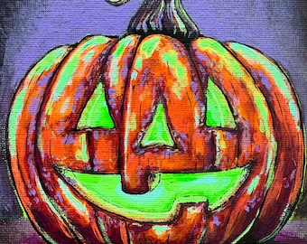 Jack-o-Lantern 5"x7" Mini-Print