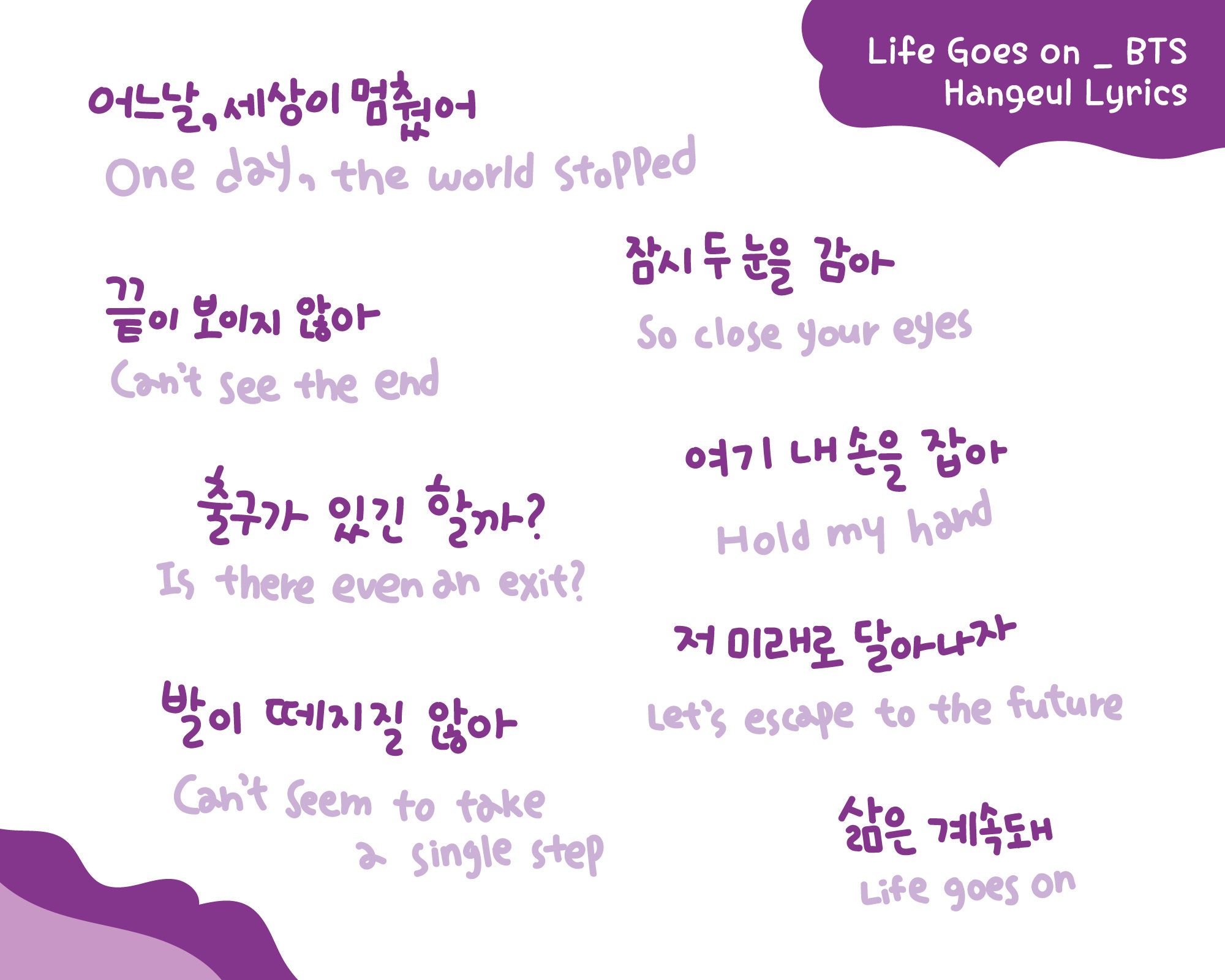 life goes on lyrics