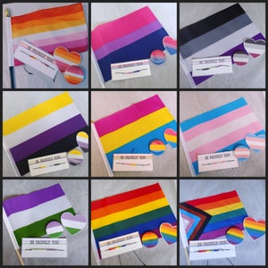 Pride Care Package Mini, Multiple Identity and Flags, LGBTQ+ Gift