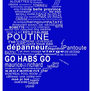 Une calisse de belle province! Quebec poster, typographic print, Montreal, Quebecois, Quebecoise, Je me souviens