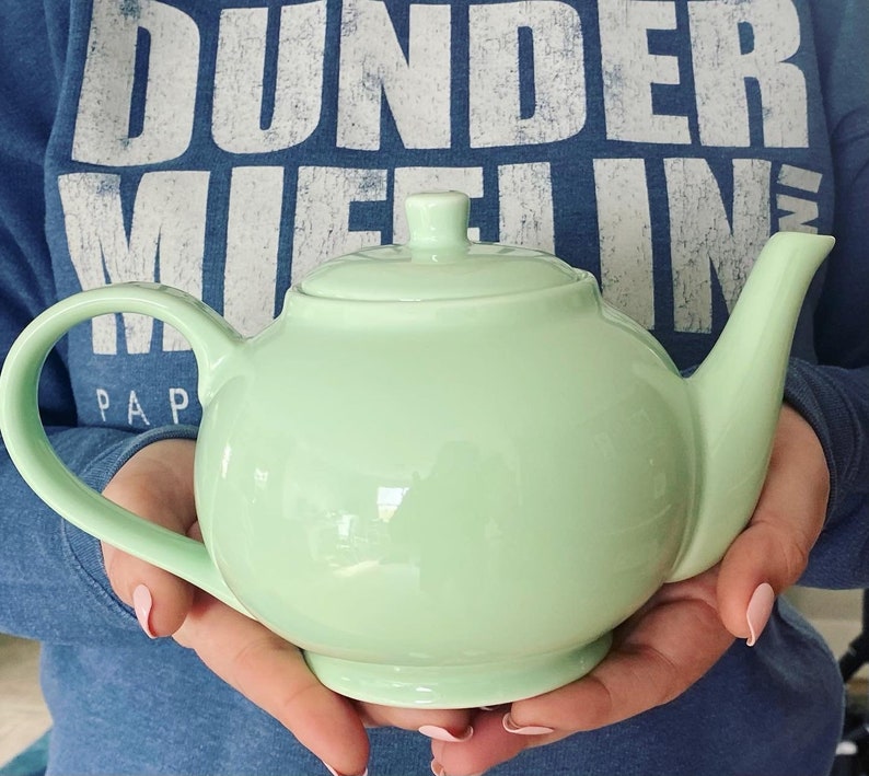 Buy Jim & Pams Teapot the Office Teapot Seafoam Green Teapot Online in
