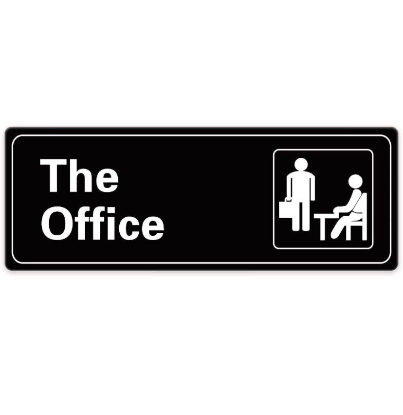 The Office Intro Placard Sign for Door Window or Wall - Etsy