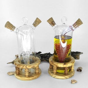 Grape Shaped Oil and Vinegar Cruet - Olivewood Pens®