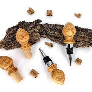 Olive Wood Cork / Metal Stopper - Olivewood Pens®