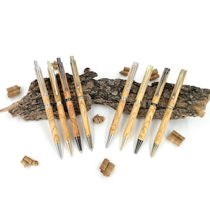 Olive Wood Twist Action Pen and Pencil - Olivewood Pens®