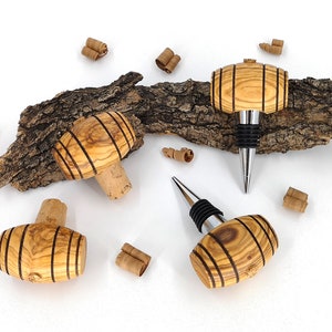 Olive Wood Cork / Metal Stopper - Olivewood Pens®