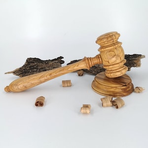 Olive Wood Gavel With Base - Olivewood Pens®