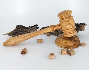 Olive Wood Gavel With Base - Olivewood Pens®