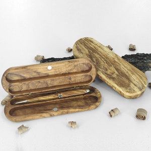 Olive Wood Double Pen Box - Olivewood Pens®