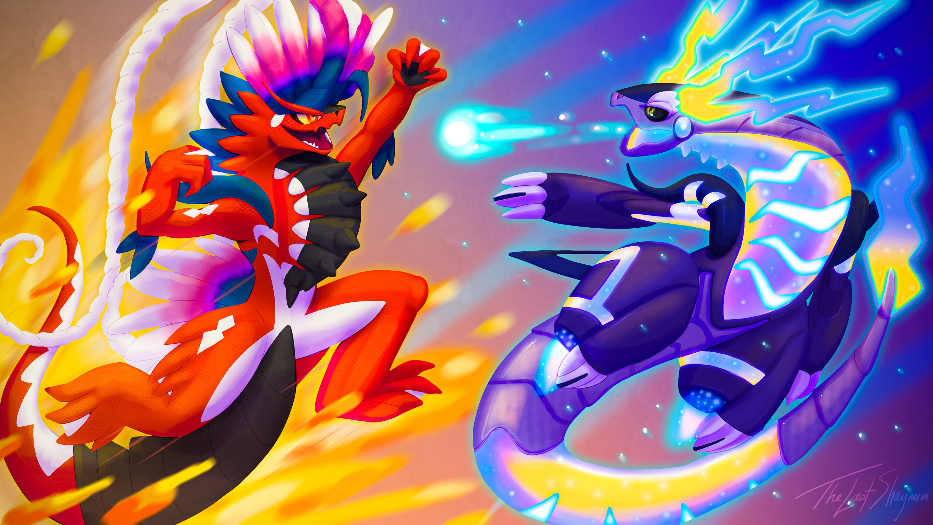 Scarlet and Violet Legendaries 4k Desktop Wallpaper - Etsy UK