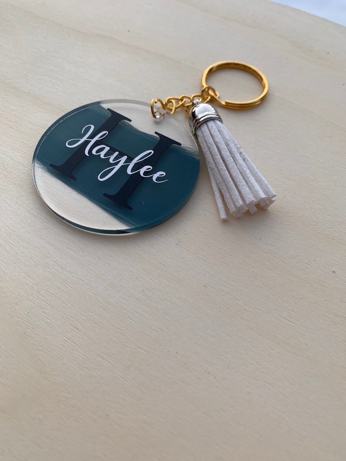 Personalized Name Acrylic Keychain Etsy