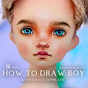 顔のテンプレートを使用してラグドールの顔を描くビデオチュートリアル ジョナサン / アートラグドールの顔を DIY でペイントするチュートリアル