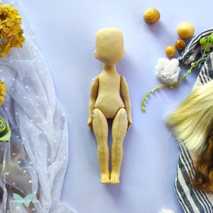 6 PDF tutorials Jane doll for 10”, 12”, 14”, 16”, 18” and 20” dolls / Pattern doll / blank body doll / Sewing art doll / rag doll tutorial image 5