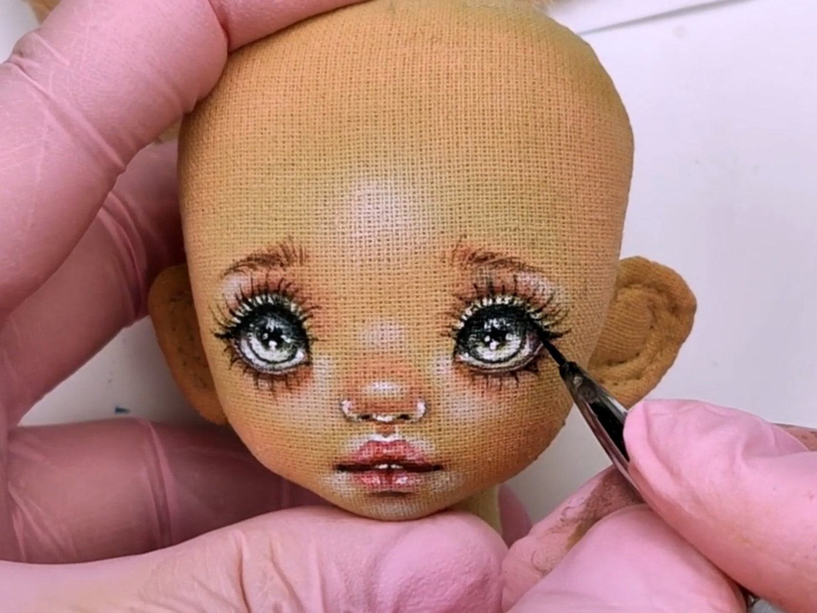 Face Painting How to Draw Face Cloth Doll Master Class Face Etsy