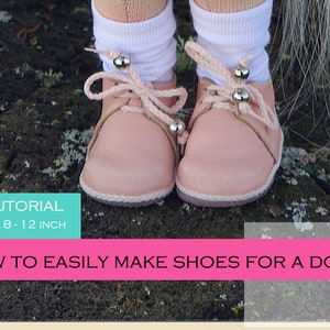 PDF doll shoes tutorial how make doll shoes doll pdf pattern doll PDF Sewing pattern clothing doll pdf rag tutorial Cloth Doll Pattern