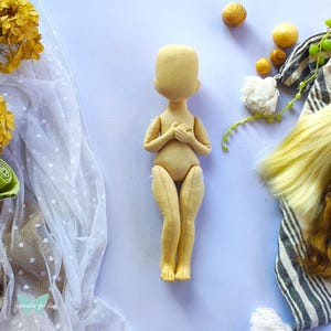 6 PDF tutorials Jane doll for 10”, 12”, 14”, 16”, 18” and 20” dolls / Pattern doll / blank body doll / Sewing art doll / rag doll tutorial image 4