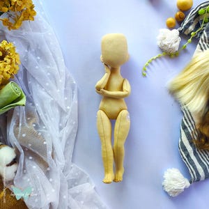6 PDF tutorials Jane doll for 10”, 12”, 14”, 16”, 18” and 20” dolls / Pattern doll / blank body doll / Sewing art doll / rag doll tutorial image 3