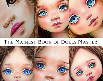 Collection of 6 tutorials / video face painting doll / PDF tutorial body doll / Sewing doll / rag doll Pattern / Soft doll pattern