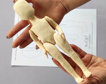 PDF tutorial Danielle 10” doll / Tutorial doll / blank body doll / Sewing doll / cloth doll Pattern / DIY tutorial doll / Boy doll pattern