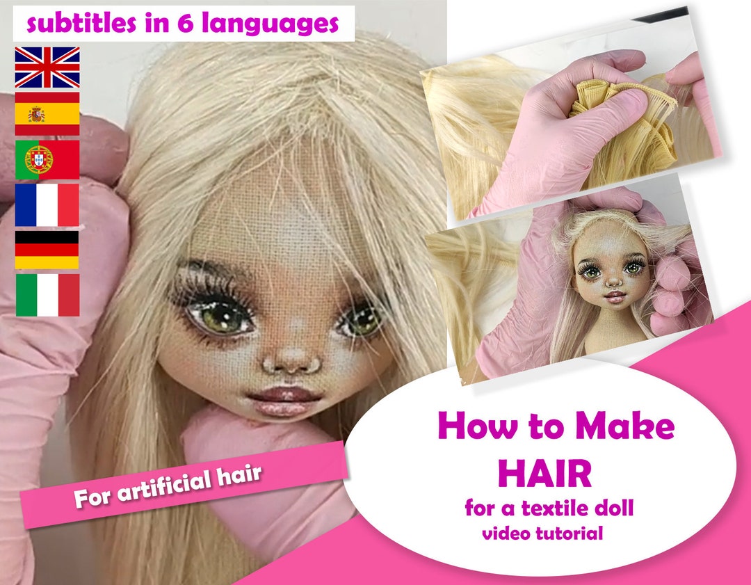 Doll Hair Artificial Hair Textile Dolls Fabric Doll Sew Hair Dolls