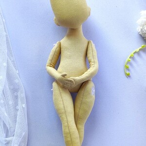6 PDF tutorials Jane doll for 10”, 12”, 14”, 16”, 18” and 20” dolls / Pattern doll / blank body doll / Sewing art doll / rag doll tutorial image 8