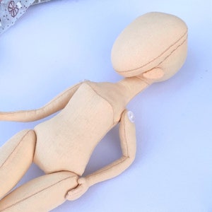 PDF tutorial 12” Mary doll / Pattern doll / blank body doll / Sewing art doll / rag doll tutorial / DIY soft dolls / sewing doll tutorial