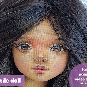 face painting doll tutorial how make face textile doll video digital face rag dolls faces painting face drawing draw doll tutorial 10 inches