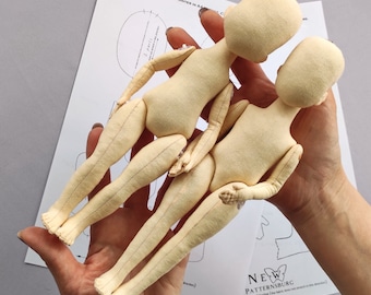PDF Nähanleitung 20 cm Junge und Mädchen Puppen Danielle und Jane / Nähpuppe / Stoffpuppe Nähpuppe / Stoffpuppe