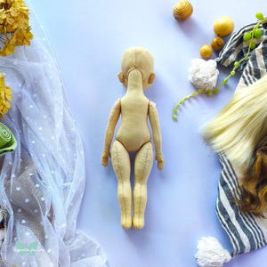 6 PDF tutorials Jane doll for 10”, 12”, 14”, 16”, 18” and 20” dolls / Pattern doll / blank body doll / Sewing art doll / rag doll tutorial image 7