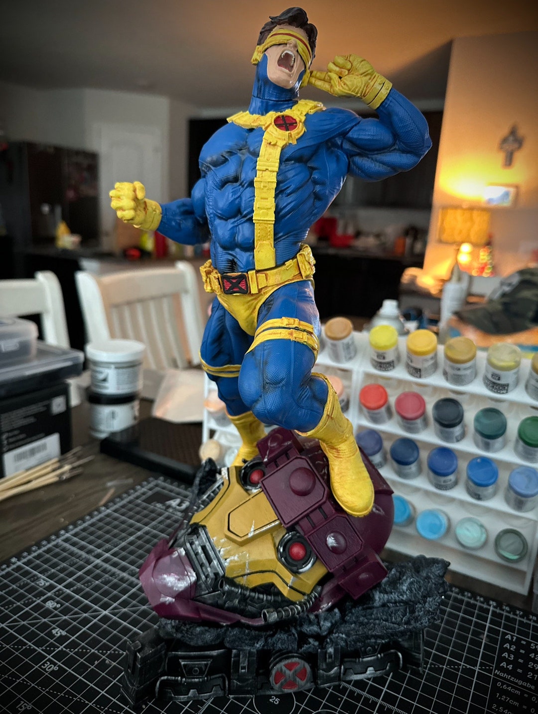 Cyclops Marvel X-men Comics Museum - Figurine Semic 19cm