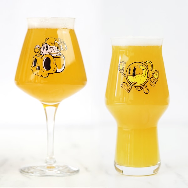 DUO TONE Set - 2 x Craft beer glasses. Teku & Craft Master