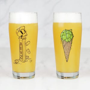 Willi Becher Set - 2 x 480ml Willi Becher Craft Beer Glasses