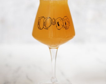 Craft Beer Glas - Teku - HOP HEAD!