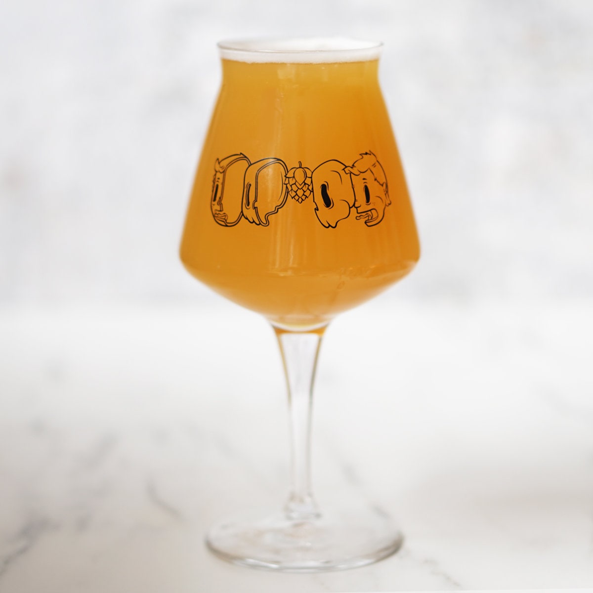 Craft Beer Glass - Teku - HOP HEAD! - Etsy