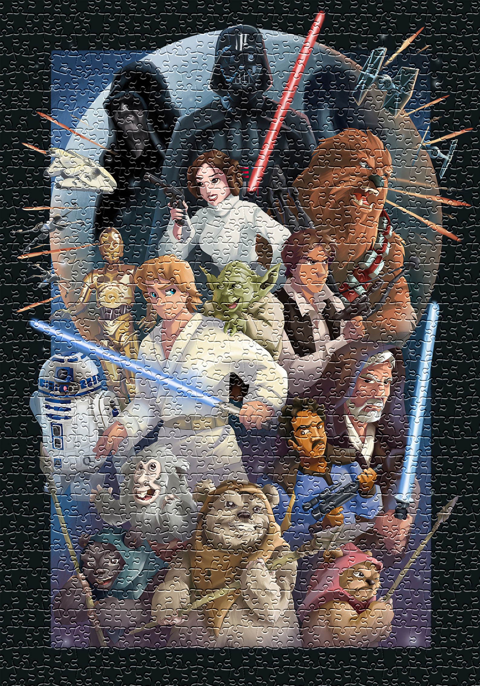Star Wars 1000 Piece Jigsaw Puzzle Premium Jigsaw Puzzle Etsy