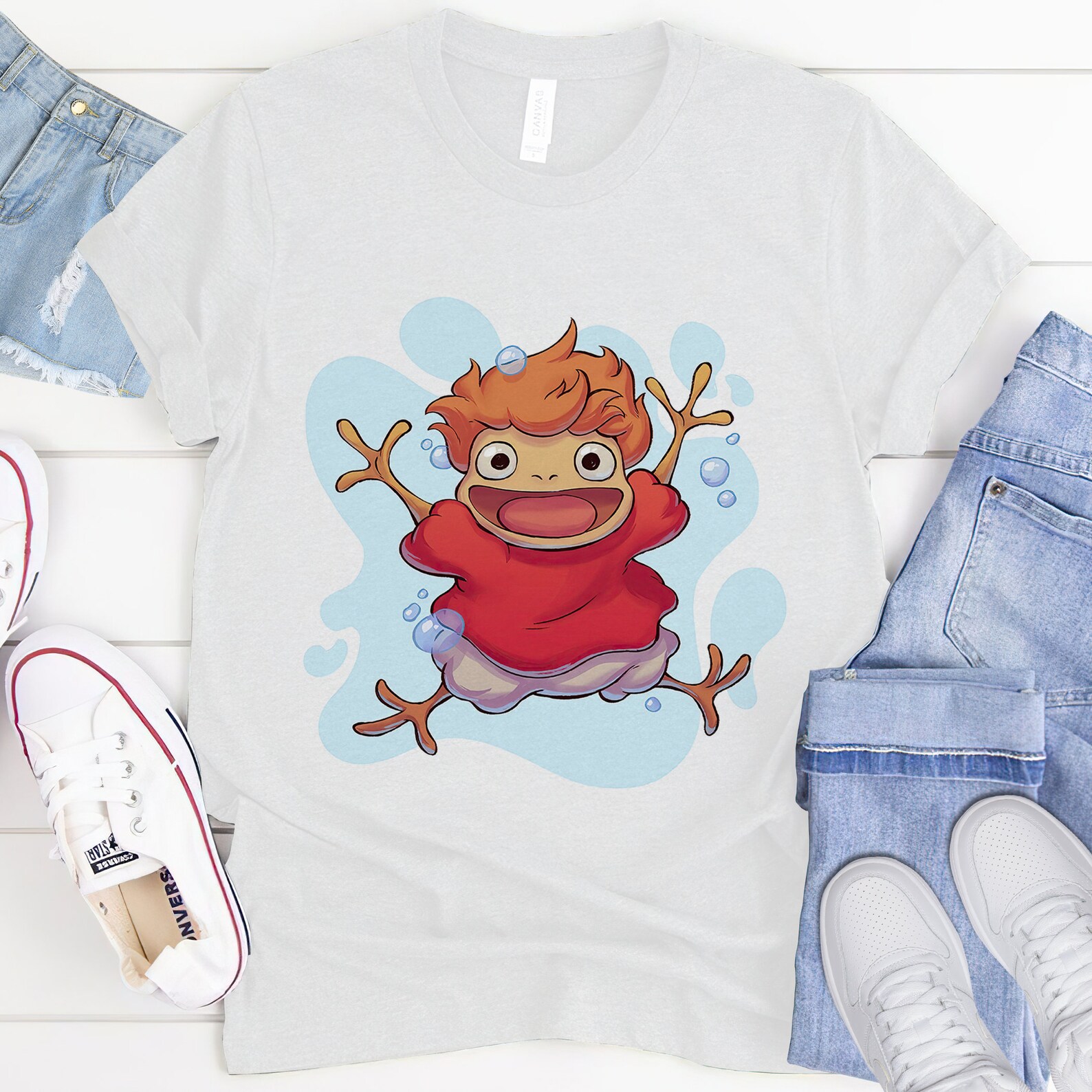 Ponyo Unisex T-Shirt Long Sleeves Shirt Hoodie Birthday | Etsy