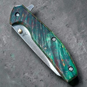 Coltello Pieghevole Tipo Laguiole, Manico In Legno Di Palissandro, Lama In Acciaio 420J2, 10 Cm, Artigianale, Per Caccia E Collezione