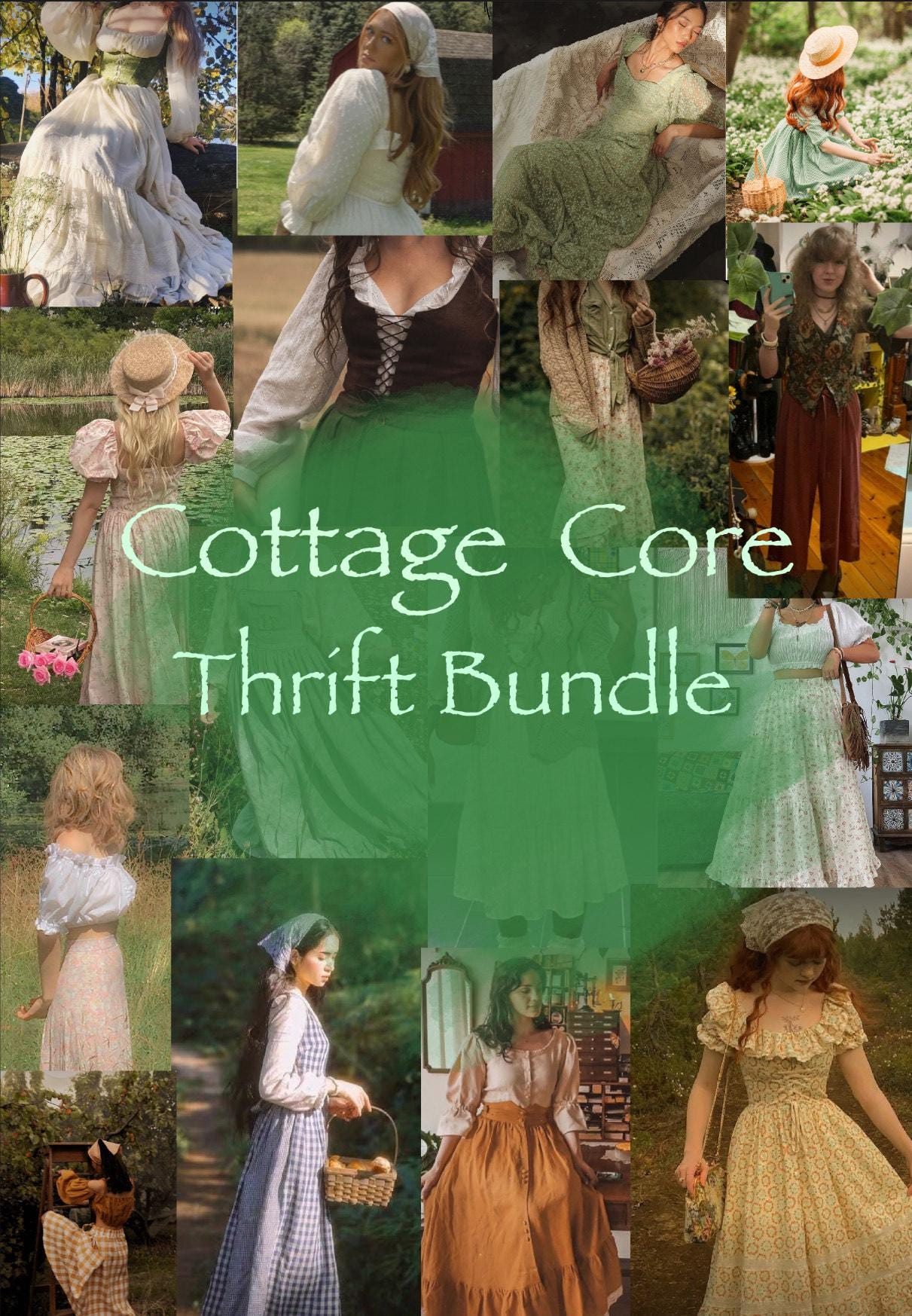 Cottage Core | Thrifted Bundle | Mystery Box Personalized for you | Pinterest Core|Sustainable Fashion | 3-10 Pieces |Accessories as Add-Ons