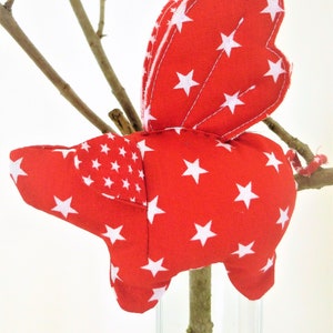 Set of 3 lucky pigs &quot;Flying Luise&quot;, lovingly and sustainably produced, irresistibly sweet